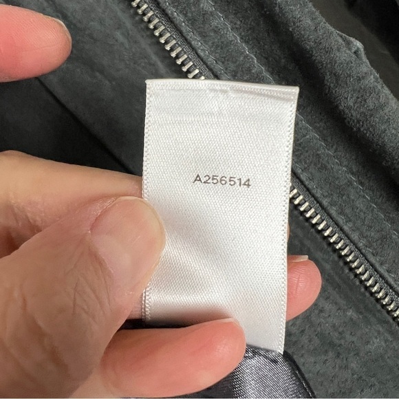 NEW 100% Genuine Suede Leather Dennis Basso Washable Leather Moto Jacket Small - Picture 10 of 11